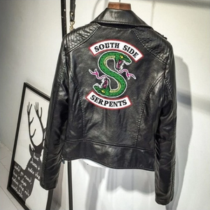 RIVERDALE SOUTHSIDE SERPENTS FAUX LEATHER GIRLS JACKET PLUS SIZE