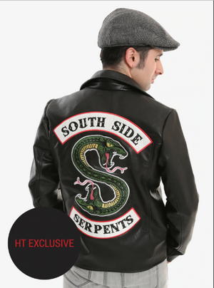 RIVERDALE SOUTHSIDE SERPENTS FAUX LEATHER GIRLS JACKET PLUS SIZE